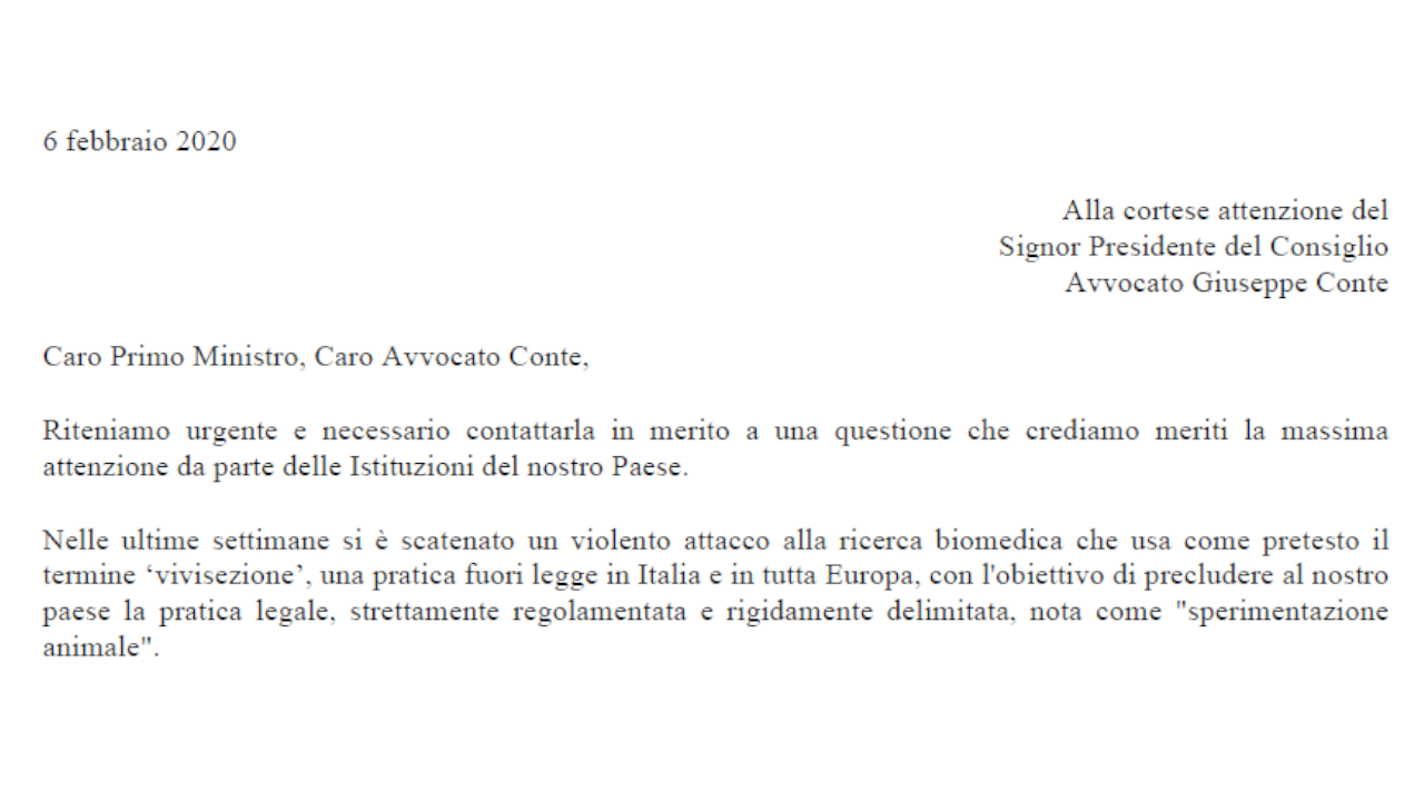 Appello della ricerca Italiana al Presidente del Consiglio dei Ministri (2)