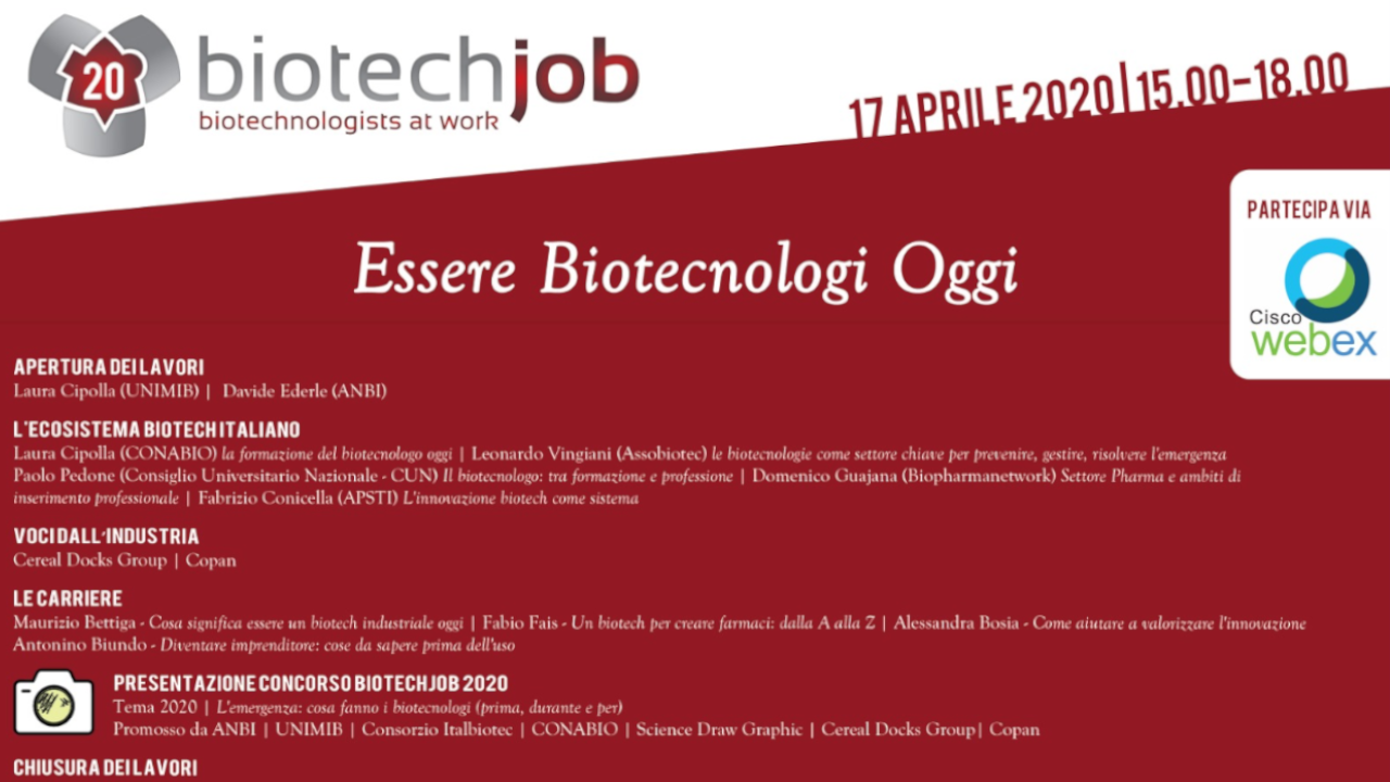 BiotechJob: Essere Biotecnologi oggi